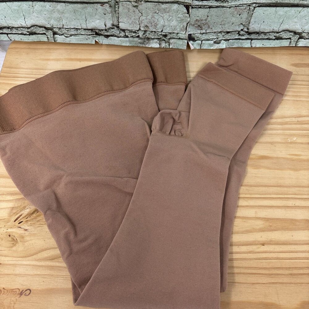 Medi DuoMed Beige Thigh High Medical Compression Open Toe Stockings 20-30mmHg LG